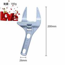 a Large opening adjustable wrench short handle bathroom wrench multi-functional washbasin drain faucet tool repair