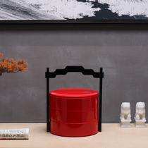 New Chinese style creative red jewelry box Festive candy box decoration model room Hotel living room soft decoration