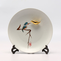 New Chinese style creative home ceramic decoration Entrance decoration Art Hotel living room TV cabinet Bookcase decoration