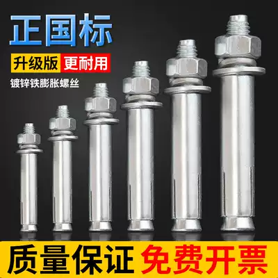 National Standard Expansion Screw Daquan Galvanized Longed Outer Canopy Expanding Screw Pull Blast Iron Canopy Expansion M6M8M10M12M18