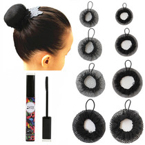 Childrens hair net set dance ball headdress drawstring black little girl student ballet grade examination hair net bag