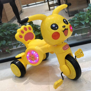 Children's tricycles Pikachu band sound with light 2-3-4 years old baby baby bicycle