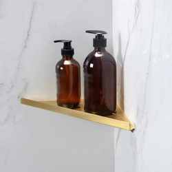 New Copper Master all-copper Nordic triangle column corner rack storage rack can be nail-free bathroom toilet corner tripod