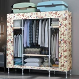 Простой и современный шкаф для хранения простые мебели гардероб стальной трубы жирной прокат жилищного жилья