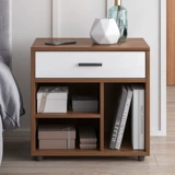 Простая табличка при постели, простой современный шкаф для хранения спальни многофункциональный легкий роскошный прикроватный полка, маленький шкафчик шкафа