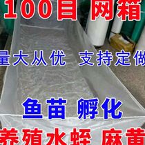 100-mesh fishing net breeding yellow eel loach leech production pool for spawning with net box for nursery school