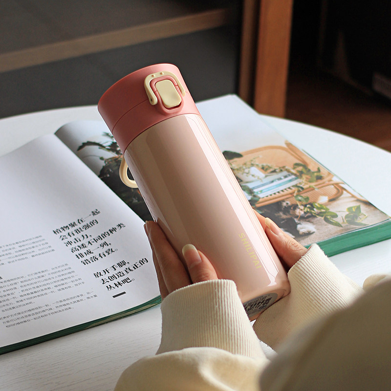 Creative insulation cup for women with tea filter screen water cup for men simple ins high-value pop-up cup student portable