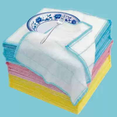 Five-layer eight-layer non-oil absorbent rag dishwashing cloth Plant fiber cleaning cleansing cloth Bamboo fiber does not hurt hands