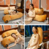 Buddhist-Style Capybara Leg-Hugging Pillow, Backrest for Sleeping on Bed or Sofa, Removable and Washable, Soft and Cute, Girlfriend Gift