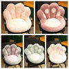 Cat Paw Half-Surround Integrated Seat Cushion, Cute Bear Paw Cushion, Office Chair Cushion, Lumbar Pillow, Plush Lazy Sofa