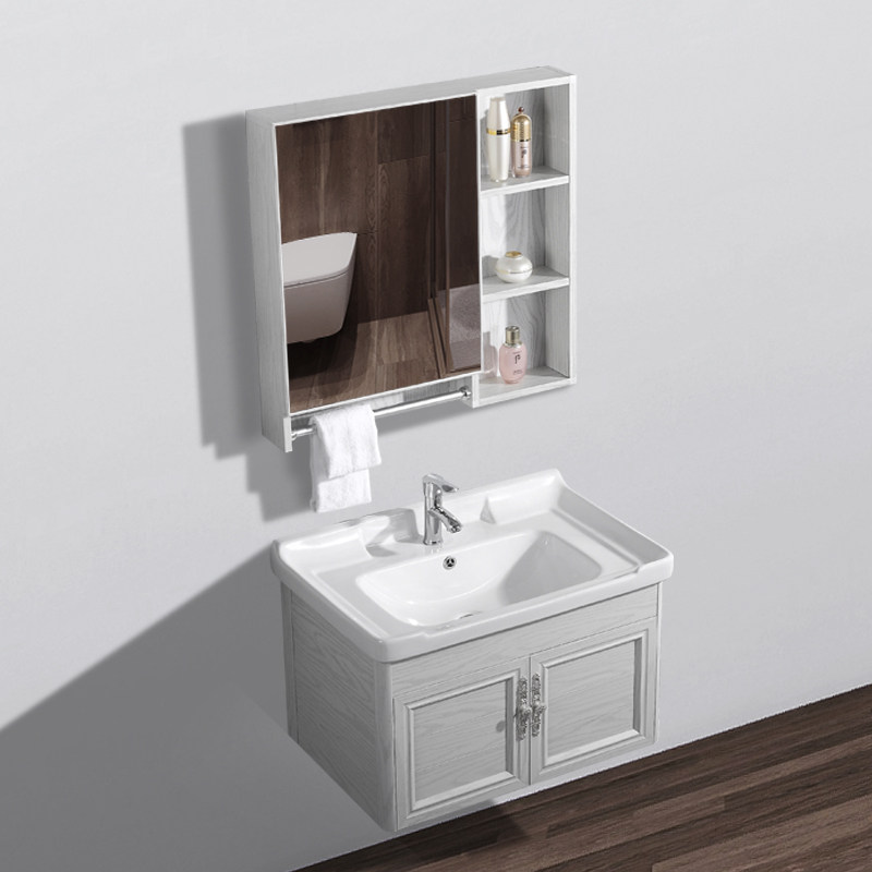 Space aluminum bathroom cabinet simple modern bathroom washbasin bathroom basin washbasin washbasin cabinet combination