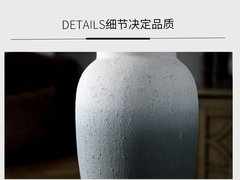 Jingdezhen coarse pottery all over the sky star, dried flower ceramic vase to restore ancient ways small and pure and fresh flower arranging Nordic pottery furnishing articles sitting room