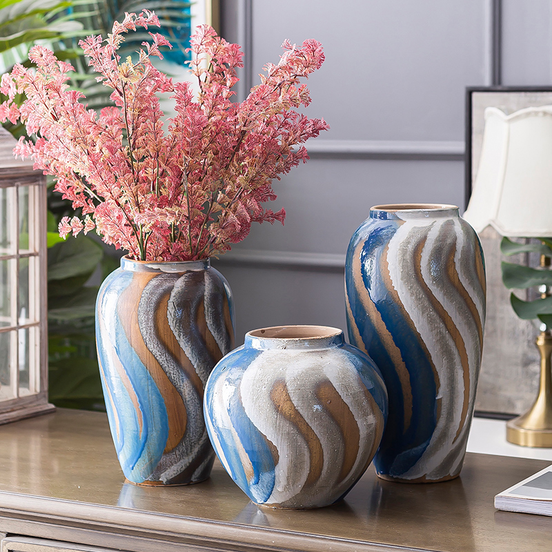 Jingdezhen ceramic vase restoring ancient ways furnishing articles in dried flowers sitting room porch is I and contracted POTS TV ark, hydroponic device