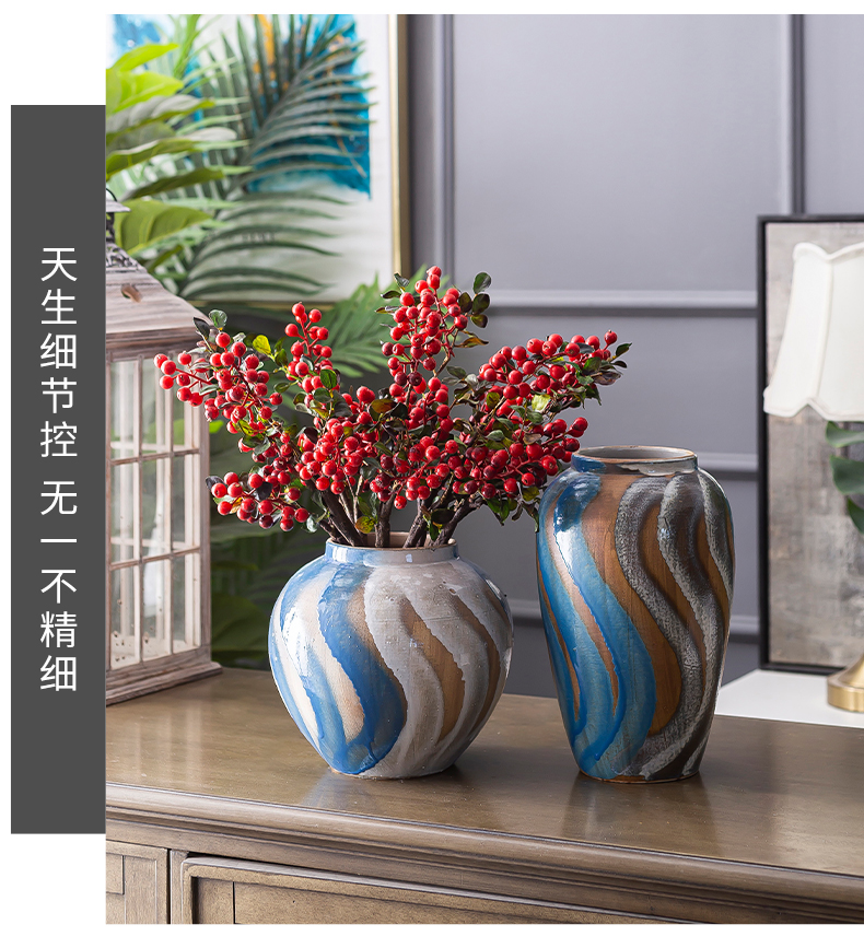 Jingdezhen ceramic vase restoring ancient ways furnishing articles in dried flowers sitting room porch is I and contracted POTS TV ark, hydroponic device