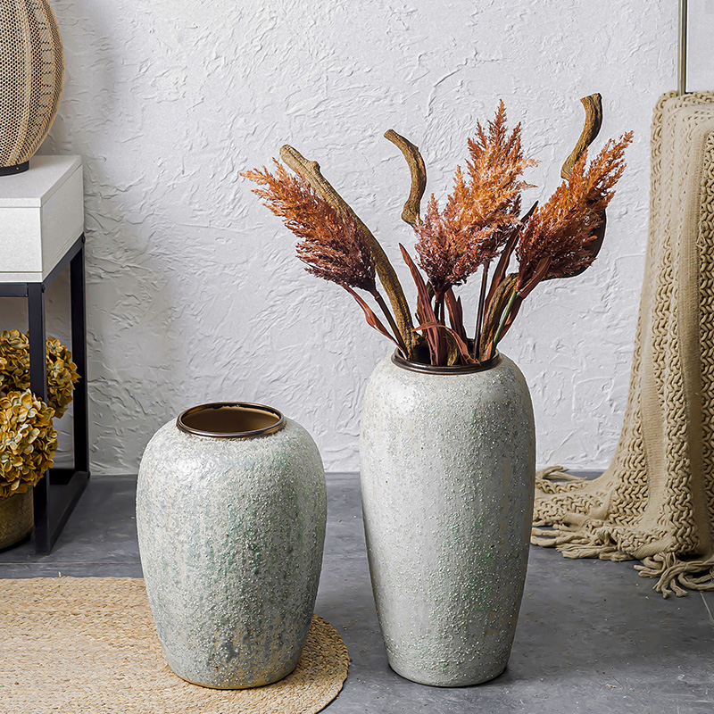Jingdezhen ceramic vase landing size furnishing articles decoration indoor simulation European household ceramics from the living room