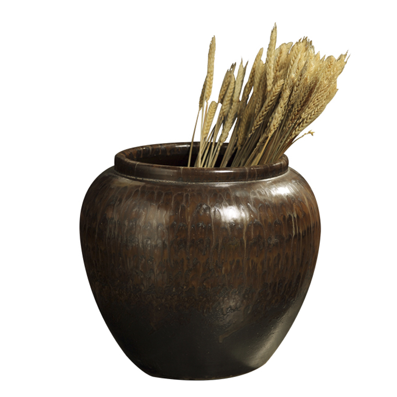 Ceramic VAT restoring ancient ways round the altar tank big flowerpot ground vases, flower arrangement sitting room place jar kind of tree