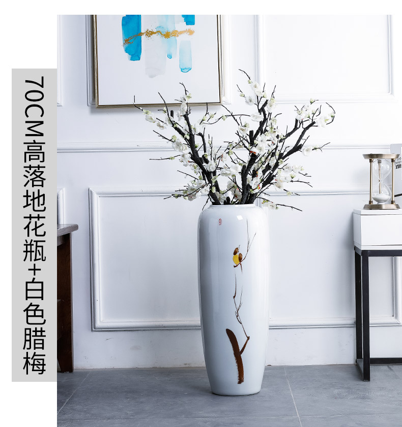 Jingdezhen ceramic hotel villa new Chinese style of large vases, the sitting room porch flower decoration flower arranging furnishing articles