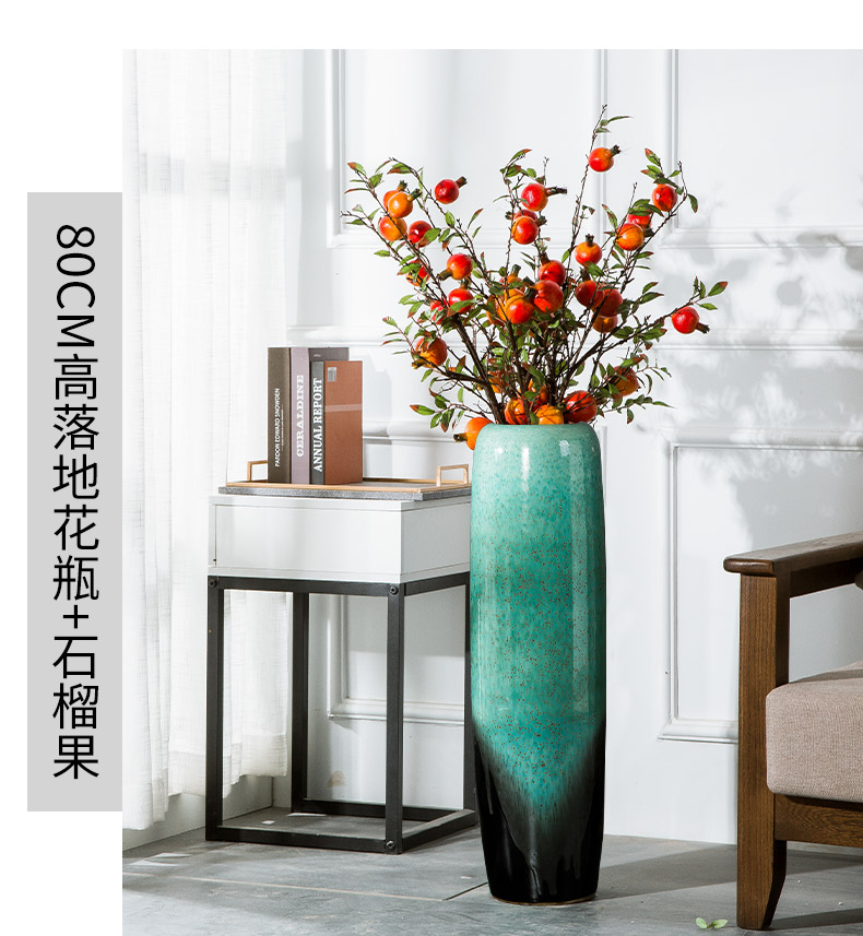 Jingdezhen dried flower vase landing large ceramic sitting room porch European I and contracted style flower arranging furnishing articles