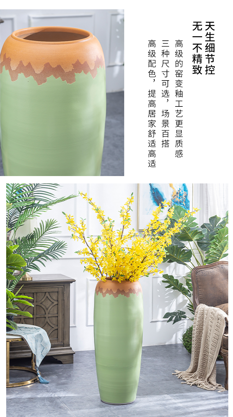 The Big vase furnishing articles sitting room ground of modern Chinese style flower dried flowers home sitting room villa hotel ceramic POTS