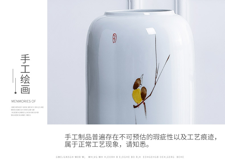 Jingdezhen ceramic hotel villa new Chinese style of large vases, the sitting room porch flower decoration flower arranging furnishing articles