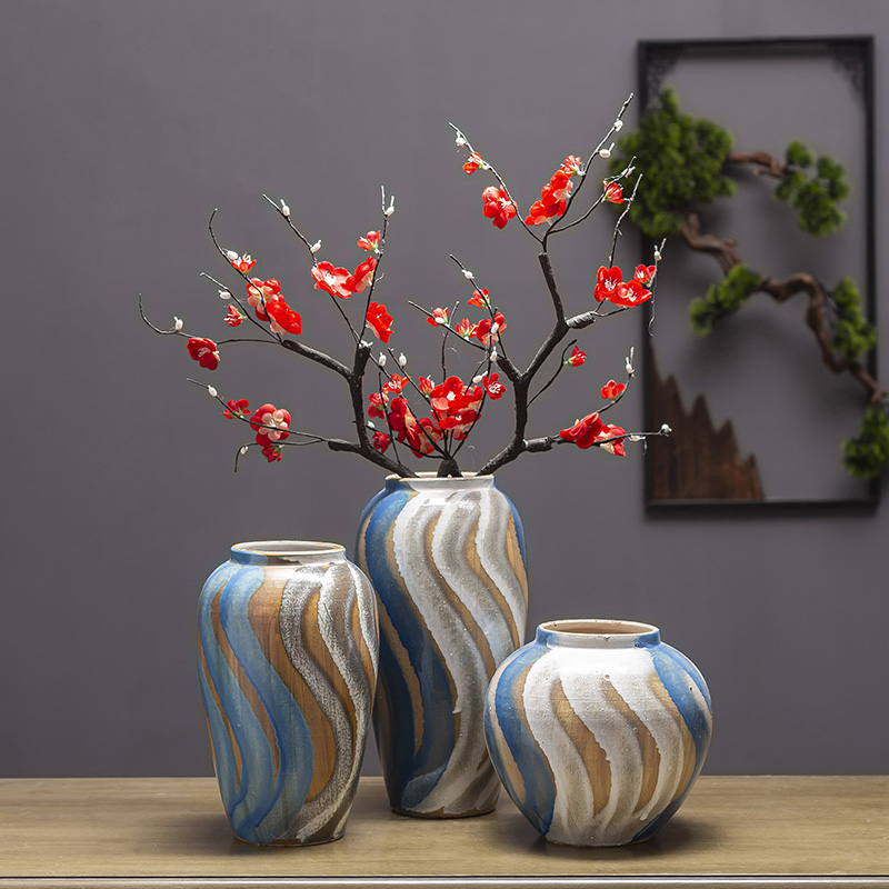 Jingdezhen Jane beauty ceramic POTS restoring ancient ways American flower arranging flowers, dried flowers, water raise sitting room mesa floret bottle furnishing articles