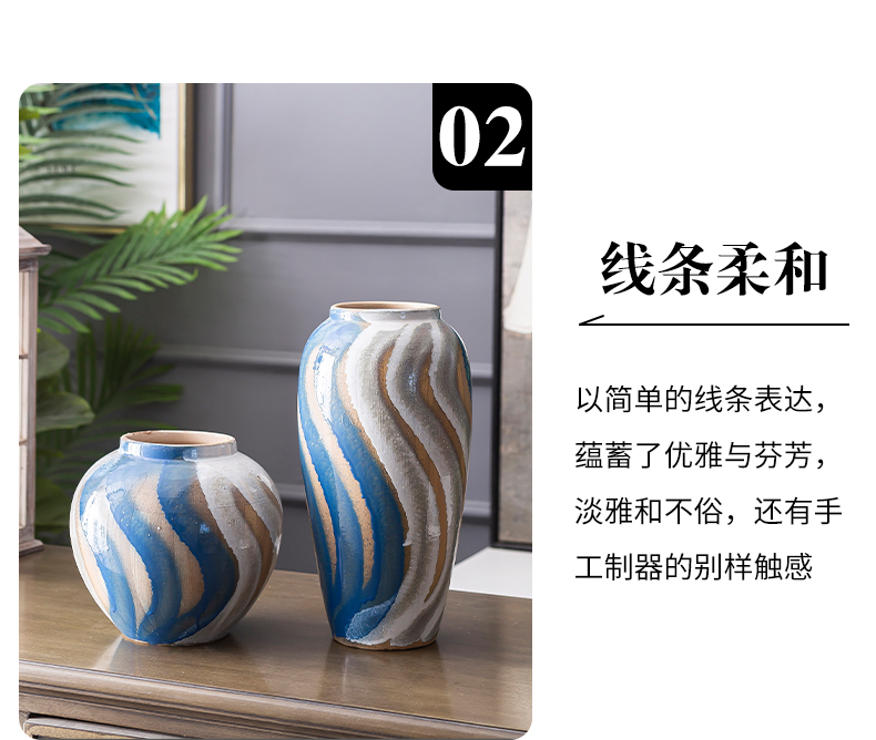 Jingdezhen ceramic vase restoring ancient ways furnishing articles in dried flowers sitting room porch is I and contracted POTS TV ark, hydroponic device