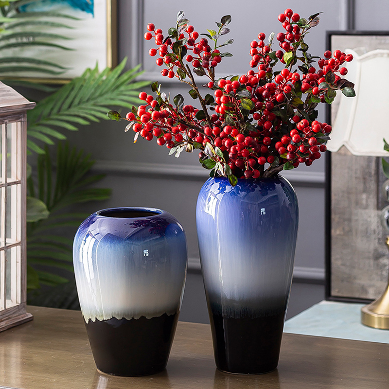 Variable contracted and I pottery ceramic vase furnishing articles creative home sitting room flower arranging dried flower decoration decoration suits for