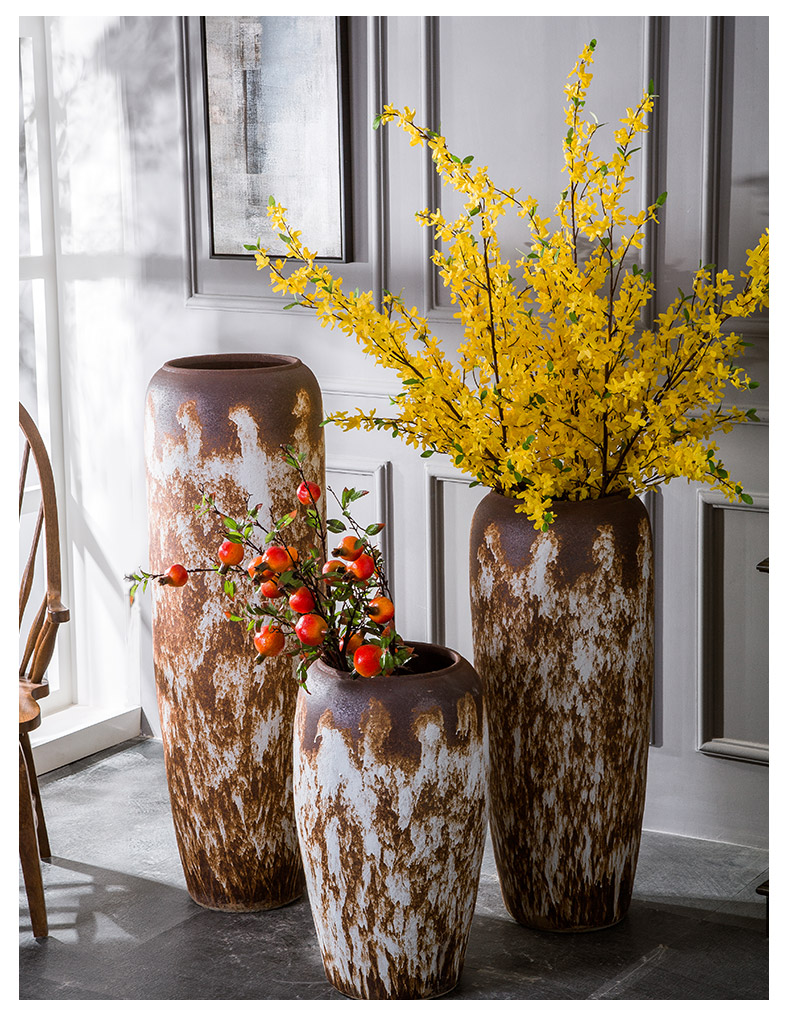 Jingdezhen ceramic floor to restore ancient ways do old large vases, pottery flower arrangement sitting room hotel villa home soft decoration