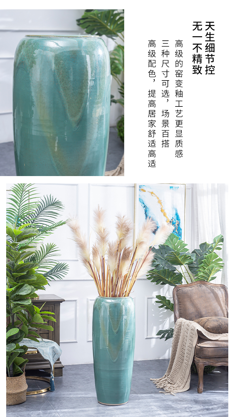 Jingdezhen porcelain ceramic vase contracted and I European hotel hall, large flower arranging landing furnishing articles for the opening taking