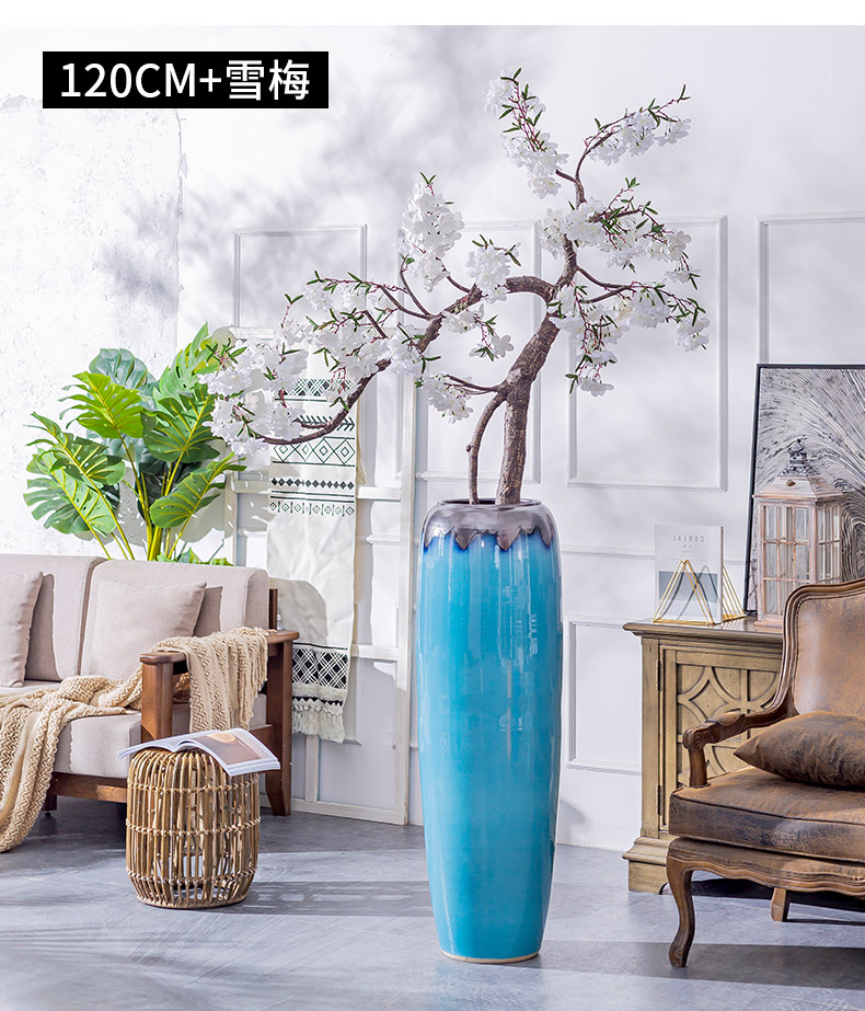 The Nordic landing big ceramic vase furnishing articles contracted and I sitting room decoration to The hotel villa porcelain of dried flower arranging flowers