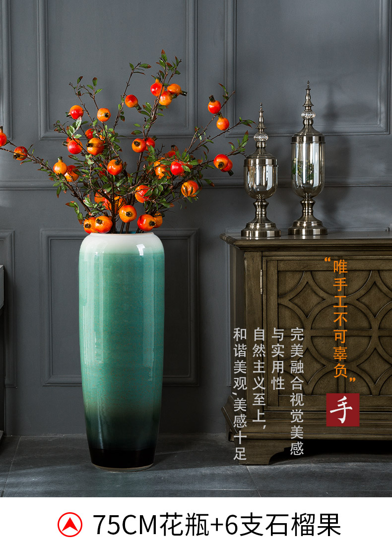 Jingdezhen ceramic hotel villa covers large vases, the sitting room porch flower flower decoration flower arranging furnishing articles