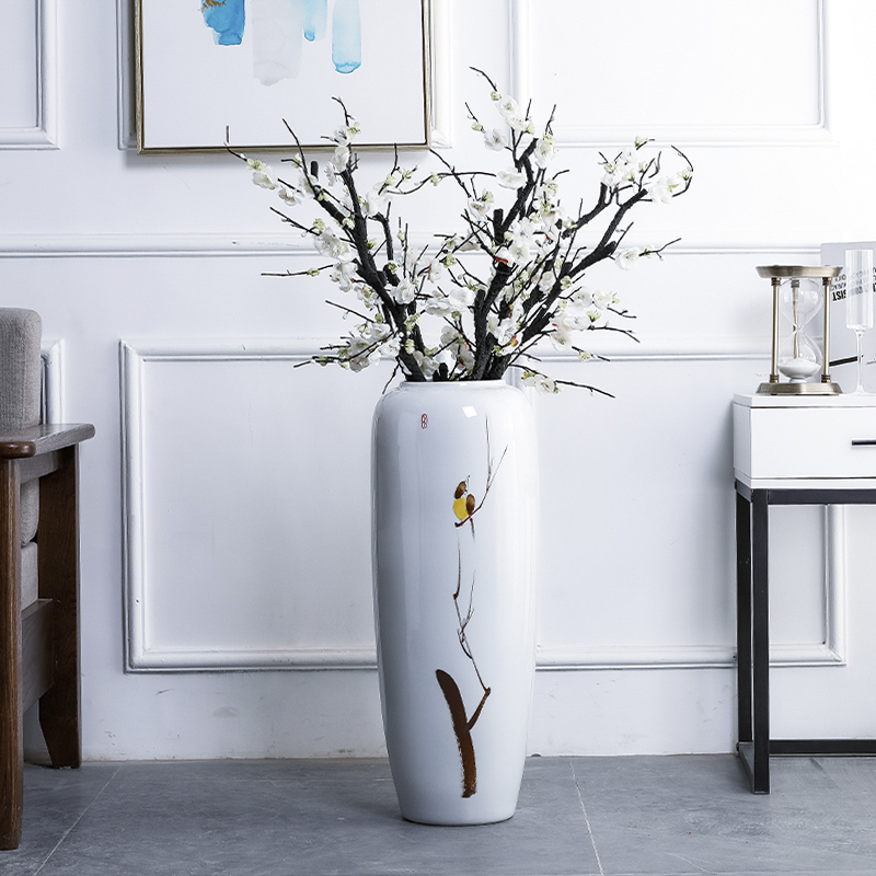 Jingdezhen ceramic hotel villa new Chinese style of large vases, the sitting room porch flower decoration flower arranging furnishing articles