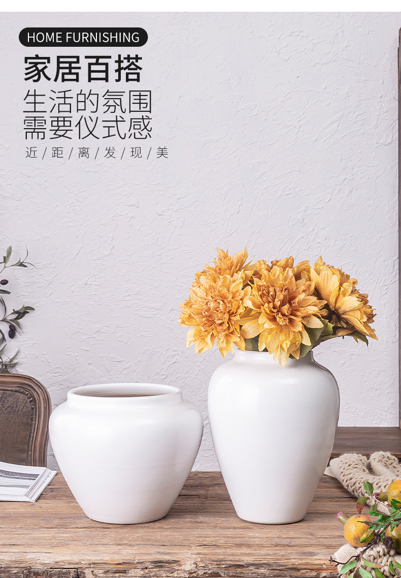 I and contracted land sitting room creative flower arranging dried flower vases, flower art furnishing articles furnishing articles home decoration ceramics