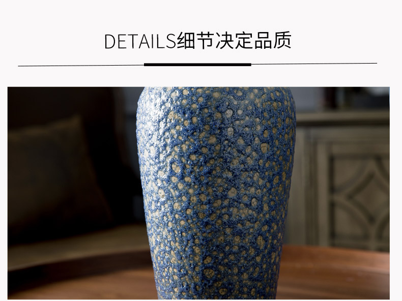 Ceramic hydroponic flower vase to restore ancient ways do old furnishing articles sitting room flower arranging jingdezhen coarse pottery decorative furnishing articles