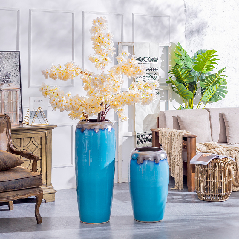The Nordic landing big ceramic vase furnishing articles contracted and I sitting room decoration to The hotel villa porcelain of dried flower arranging flowers