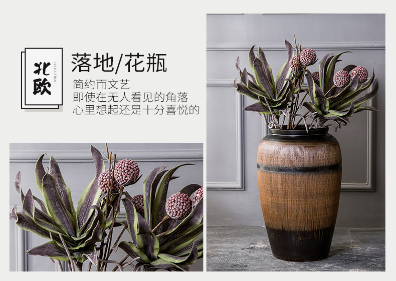 Jingdezhen ceramic hotel villa large vases, flower arrangement sitting room adornment window big POTS furnishing articles flowers