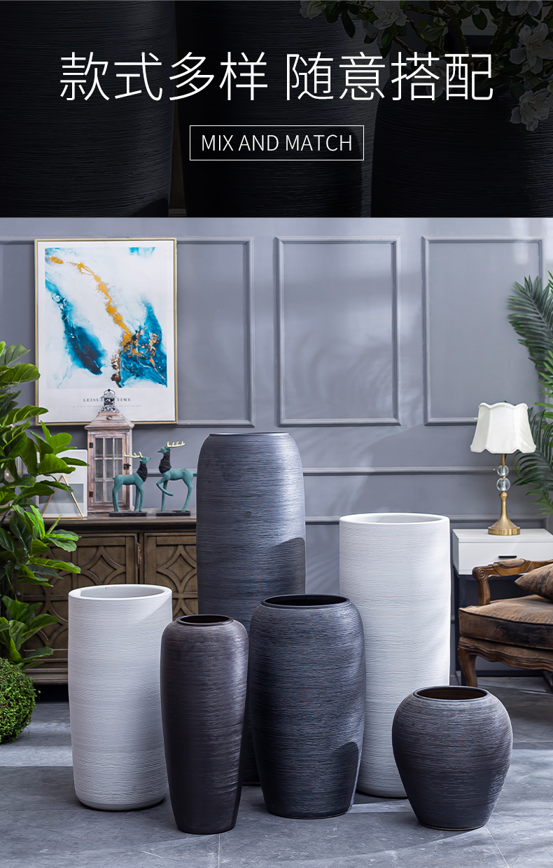 Modern contracted jingdezhen ceramic vases, flower arranging furnishing articles furnishing articles sitting room ground of new Chinese style restoring ancient ways vase