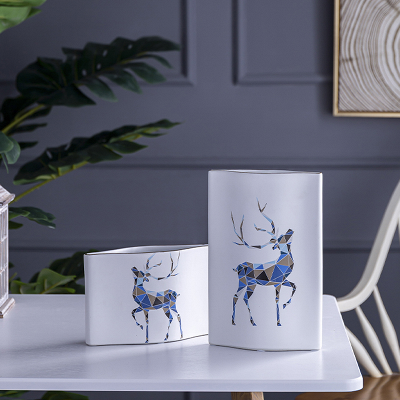 Creative ceramic desktop furnishing articles animals living room TV cabinet porch light key-2 luxury Nordic household soft adornment ornament