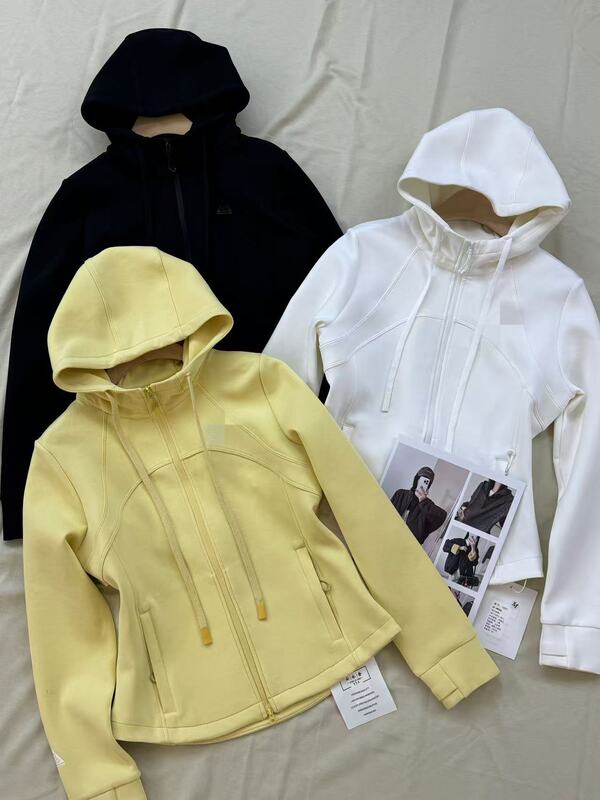2603 Yunyi She Spring New Collection Hooded Zipper Sweatshirt Jacket, m Bust 100, Length 57
