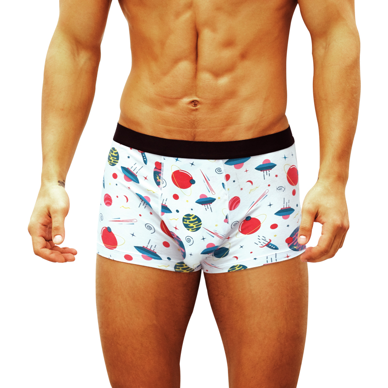 Mens đồ lót mens phẳng góc quần băng lụa cảm giác thoải mái sexy đánh dấu quần short bốn-góc thở quần siêu mỏng mùa hè