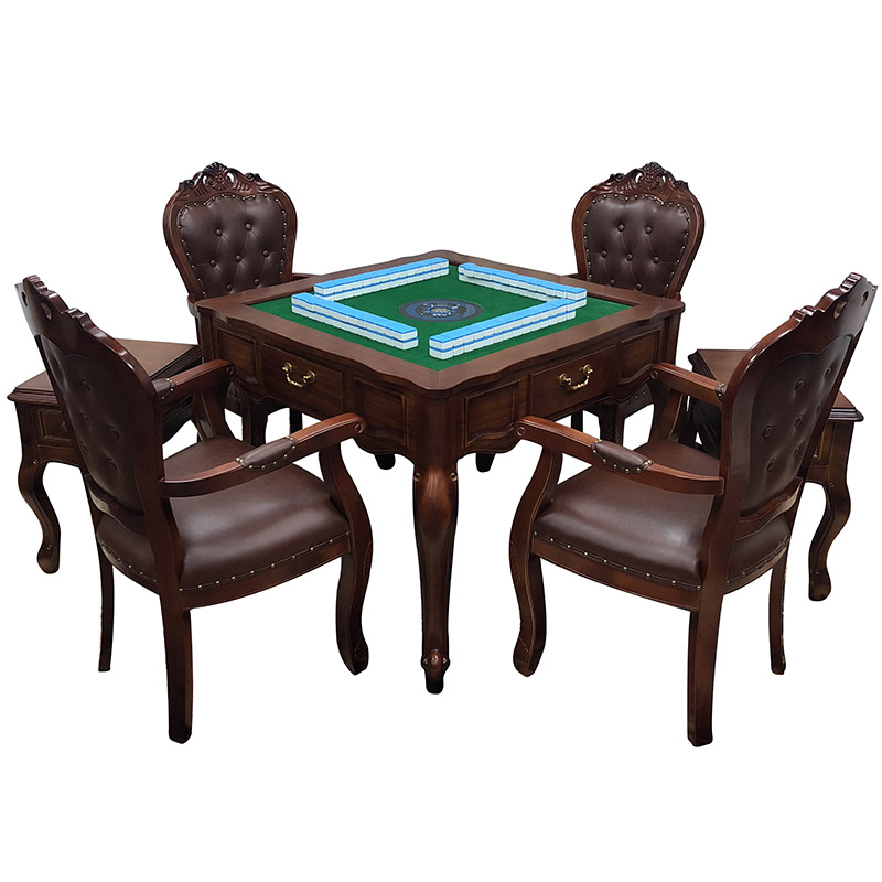 Nordic wind solid wood fully automatic mahjong machine table twouse mahjong table home machine