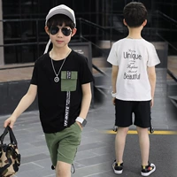 Bộ quần áo trẻ em hè 2019 mới to boy giản dị quần short ngắn tay hai mảnh - Khác áo liền quần cho bé