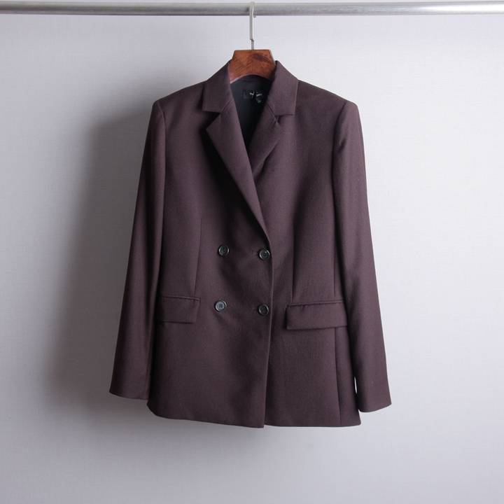 Spring, Autumn, and Winter Seasons, Genuine Products from Exclusive Stores, Fabric and Design Are Unbeatable, Beautiful Flannel Wool Double-Breasted Suit