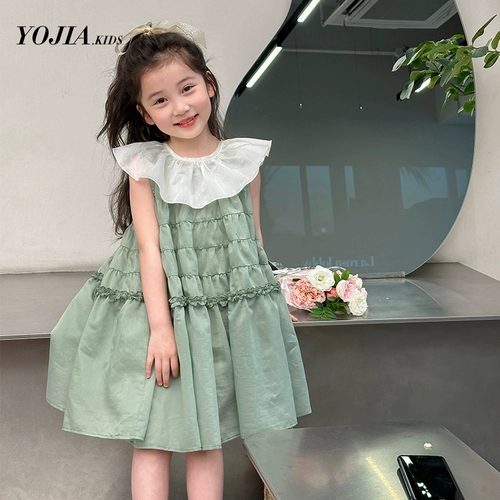 Летнее платье, юбка, милый наряд маленькой принцессы, летняя одежда, в западном стиле, юбка-пачка