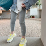 Штаны, детские леггинсы, детская одежда, осенние, облегающий крой, в корейском стиле