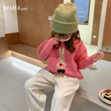 Свитер, демисезонный детский трикотажный приятный телу пуховик, детская одежда, в западном стиле