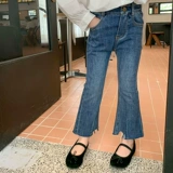 yojia Джинсы, штаны-клёш, детские штаны, новая коллекция, осенние