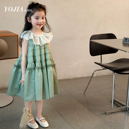 Летнее платье, юбка, милый наряд маленькой принцессы, летняя одежда, в западном стиле, юбка-пачка