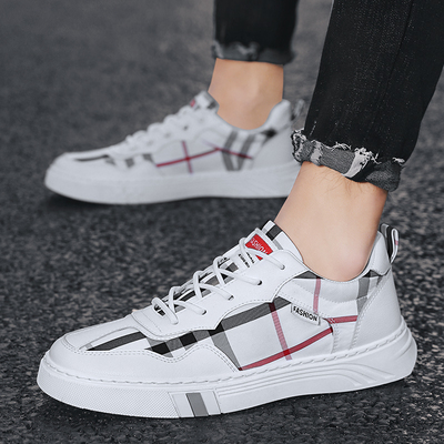 懒人帆布潮鞋百搭小白休闲板鞋男