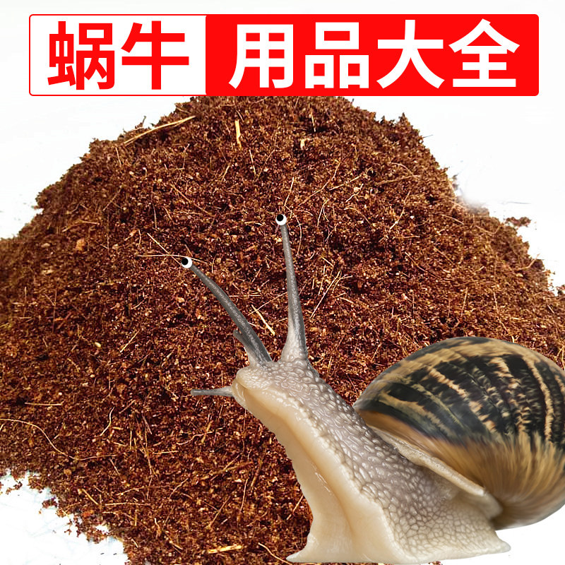 Snail feeding soil organic nutrition soil coconut soil moss feed calcium soil sand unicorn fairy horn frog scorpion crawling pet mat